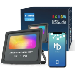 24W Smart RGB LED Flood Light – WiFi Outdoor Floodlight with MagicHome App 1000 colors - Image 3