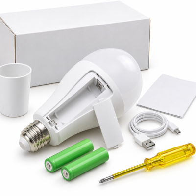 20W Double Cells Rechargeable LED Bulb LED Bulb With Battery Backup Emergency LED Lamp Study Lamp AC DC Bulb - Image 2