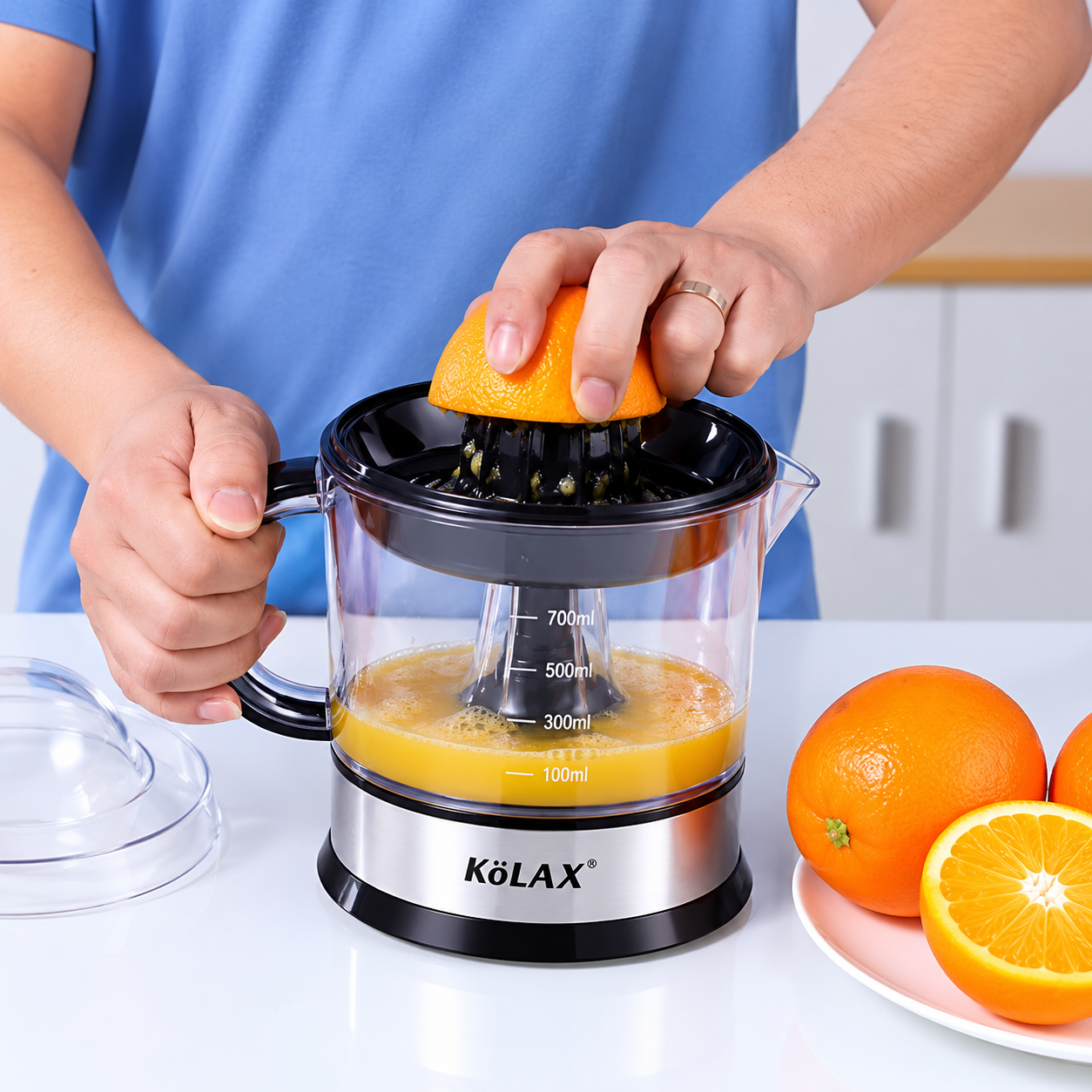 KöLAX 700ml Electric Citrus Juicer | Orange & Lemon Juice Maker – Greymart Pakistan - Image 2