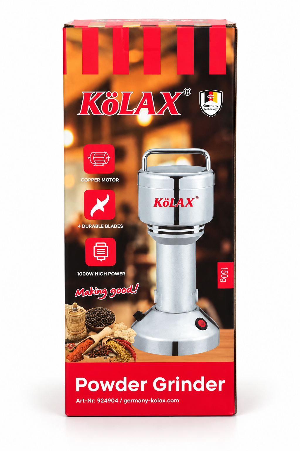 Kolax Commercial Powder Grinders 150g - Image 4