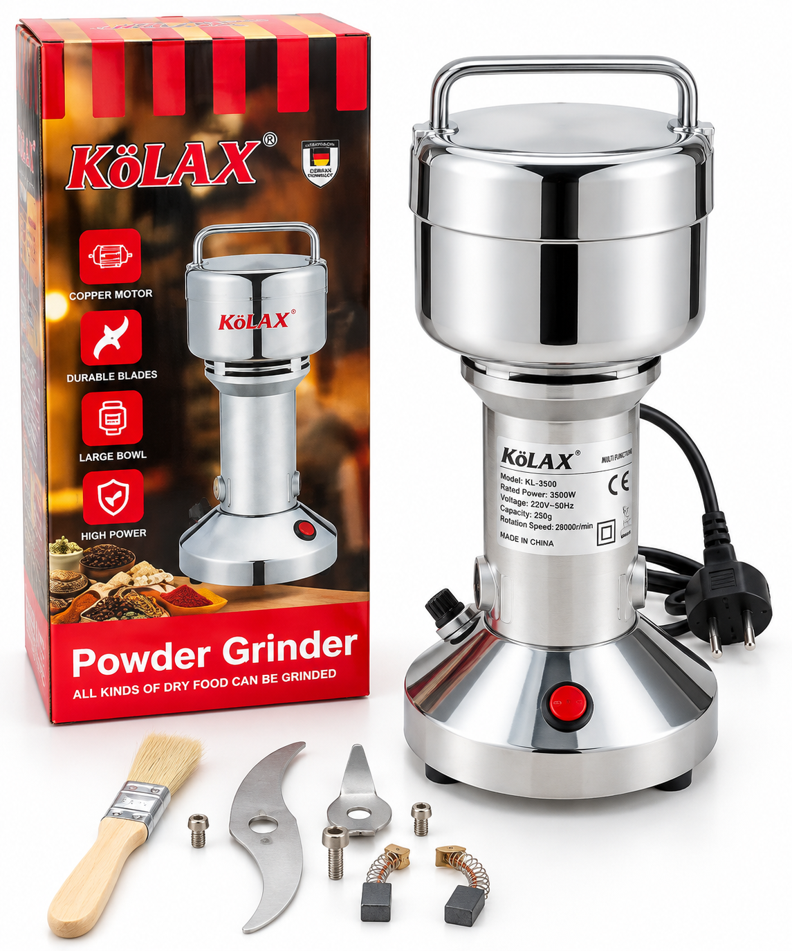 Kolax Commercial Powder Grinders 150g - Image 3