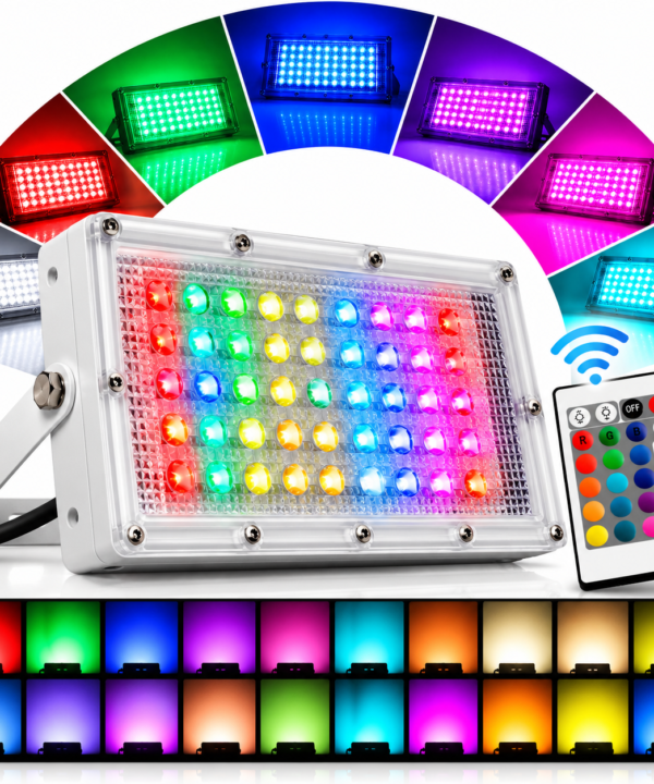 16 Colors MLD 50W RGB Floodlight remot control water - Image 9